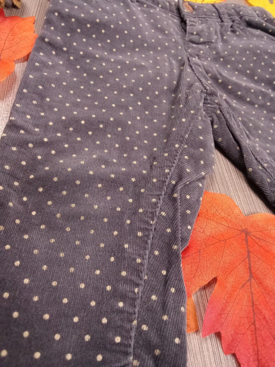 Pantalón gris con lunares beige Zara 18-24 meses – photo 4